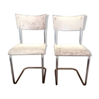 Pair of cantilevered chairs Mart Stam, Czechoslovakia, 60