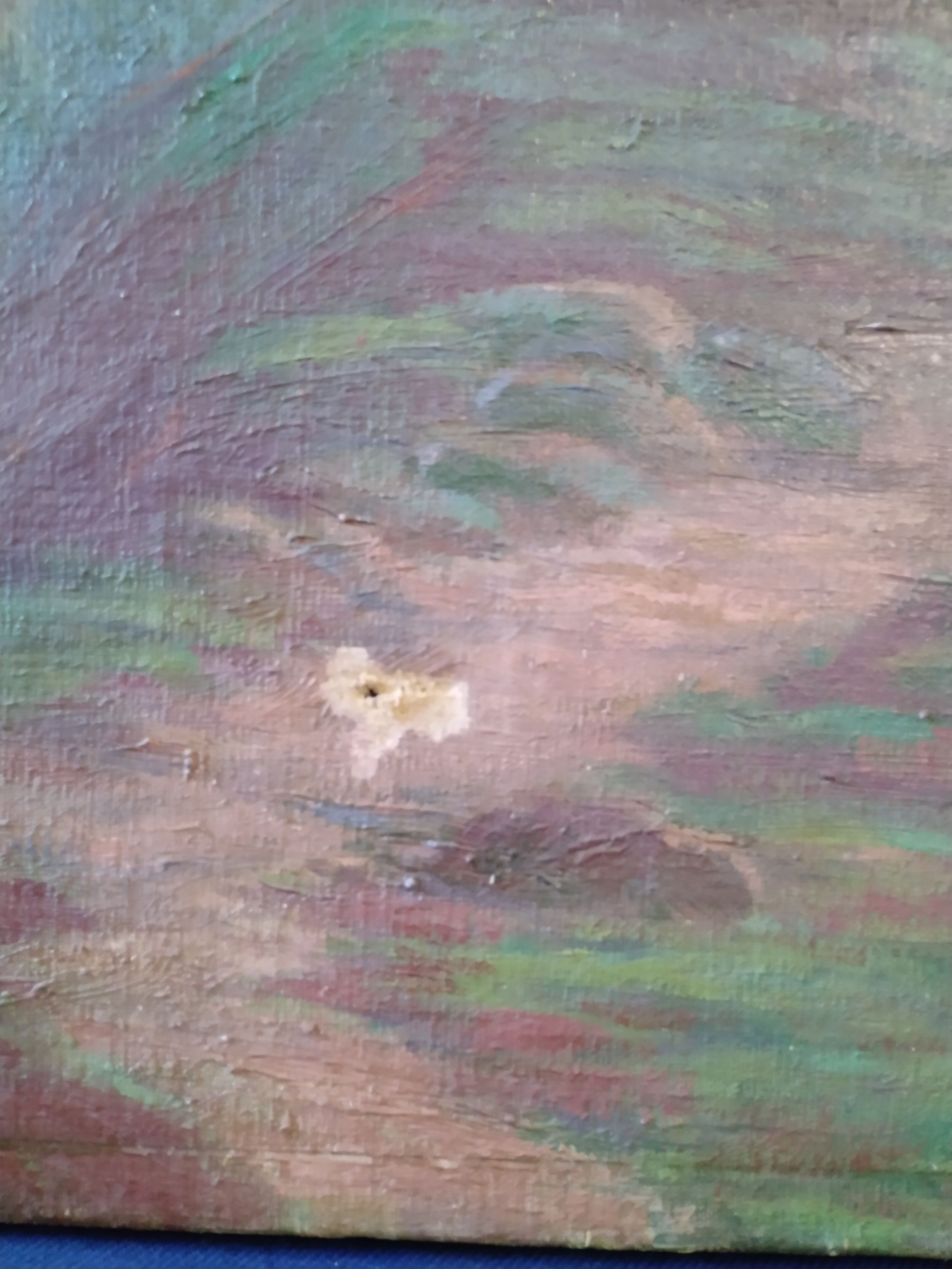 Oil on canvas landscape Henri-Laurent Jaudin (1851-1929)