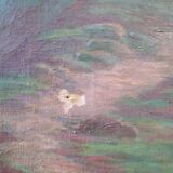 Oil on canvas landscape Henri-Laurent Jaudin (1851-1929)