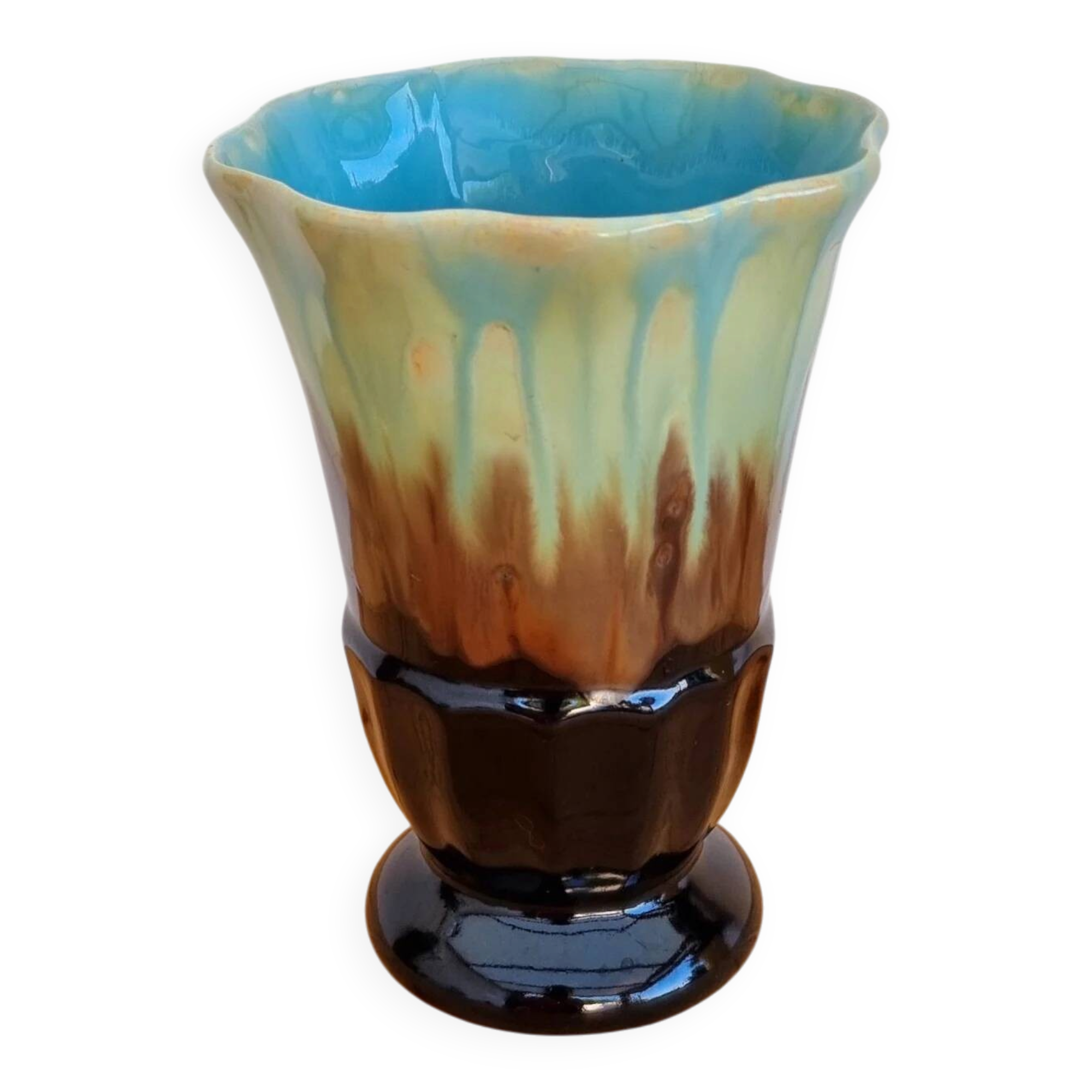 Ceramic vase in Vallauris style