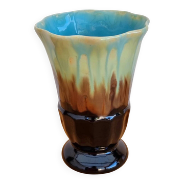 Ceramic vase in Vallauris style