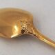 Christofle Marly gold, 10 mocha spoons, coffee, 10 cm + gold metal sugar tongs