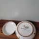 Vintage ceramic box signed hand painted flowers