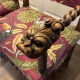 Paire de fauteuils style Louis XIII