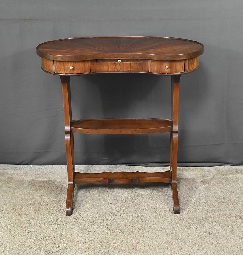 Louis XVI Style Mahogany and Rosewood Marquetry Coffee Table – Late