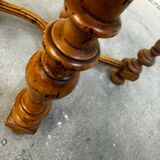 English octagonal inlaid table