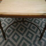 Marble and brass coffee table