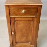 Art nouveau walnut bedside table