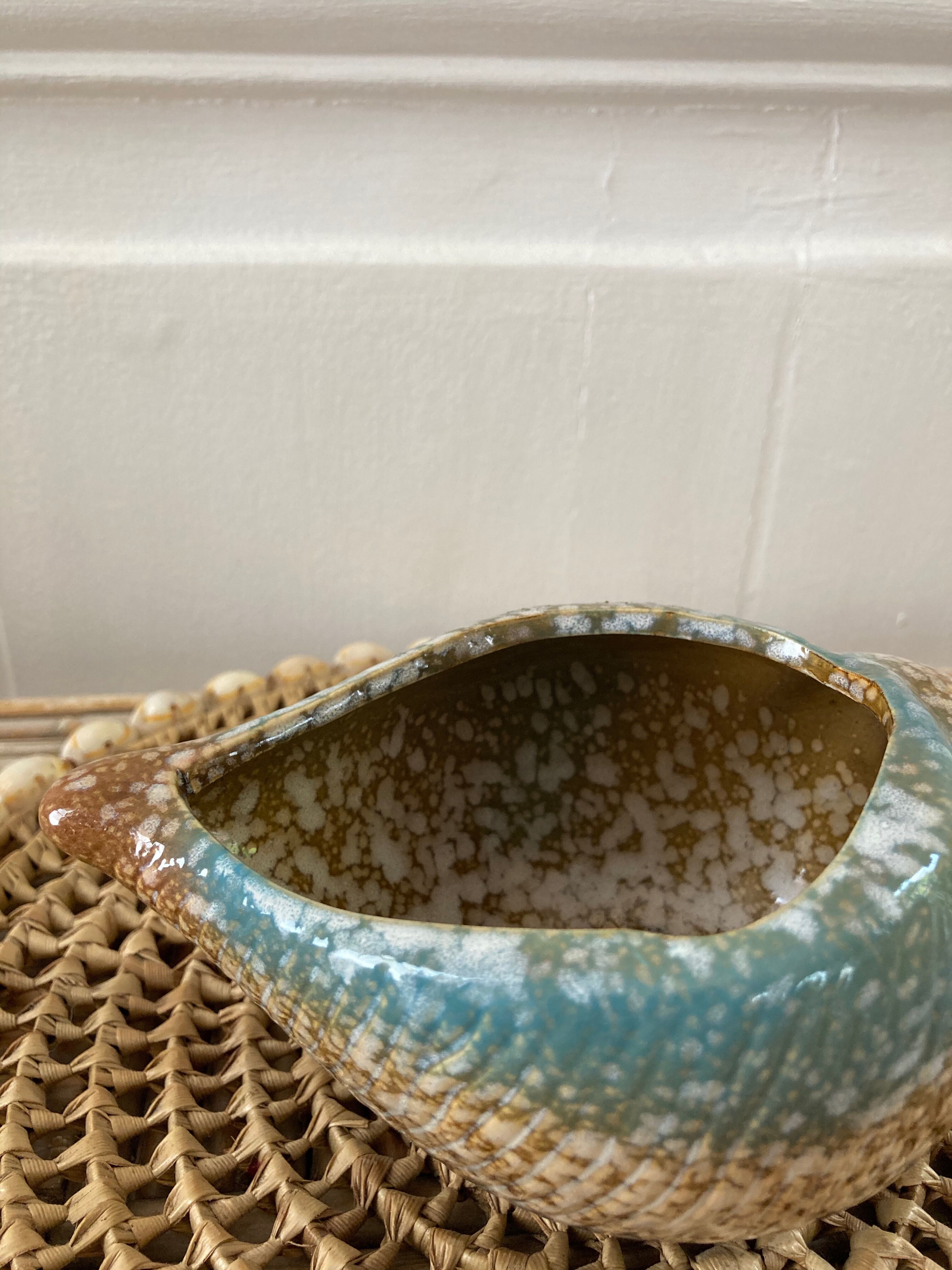 Vintage seashell ceramic