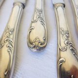 6 vintage knives in English silver metal hallmarked 2106273