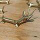 Handcrafted brass gazelle knife rests x12