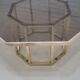 Brass  Italian coffee table by Romeo Rega, 1970s