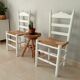 Paire de chaises ancienne paillé années 30/40