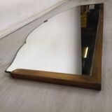 Brass art deco mirror