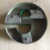 Industrial letter in zinc