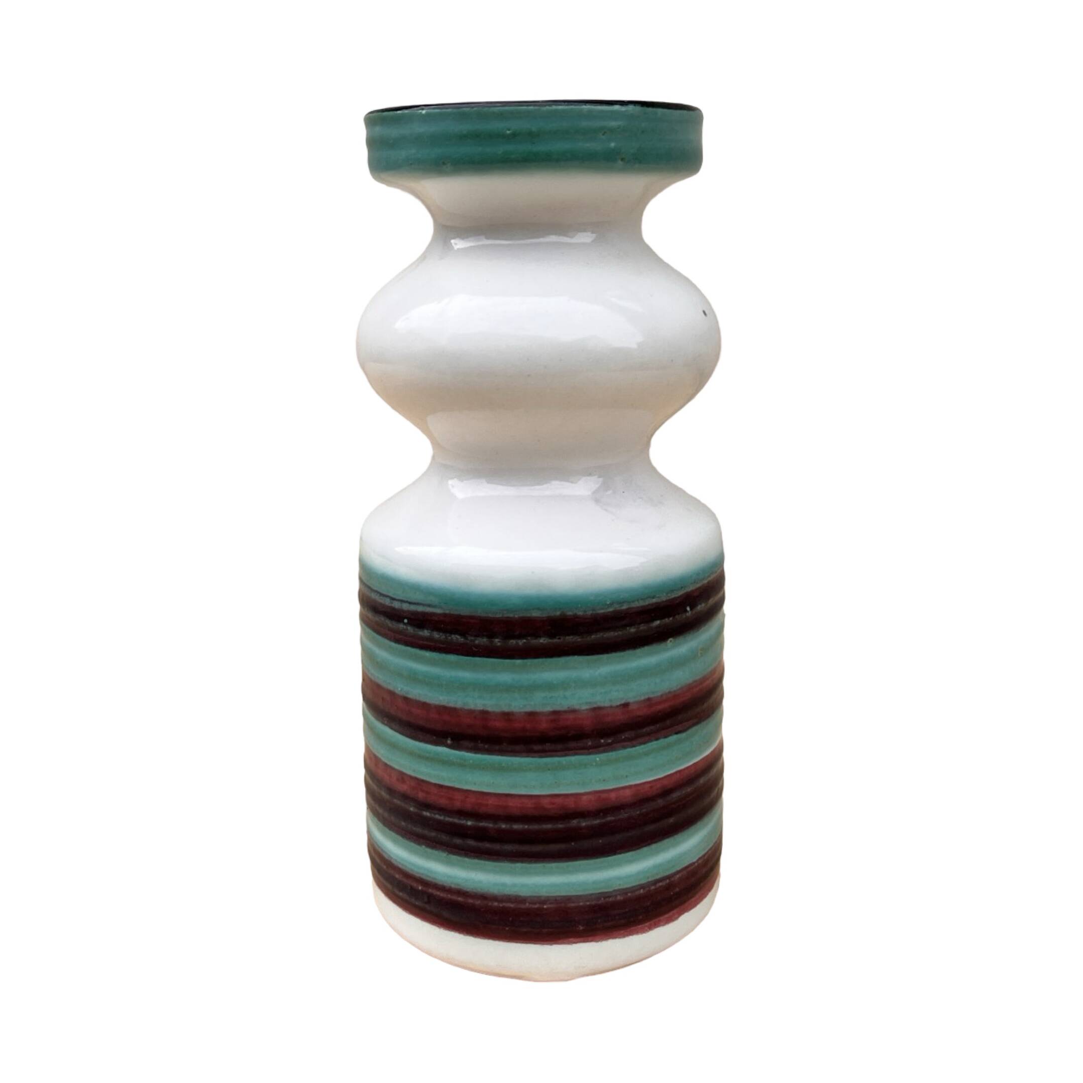 Vase en céramique coloré Strehla Keramik, Allemagne années 1960