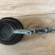 Mini battery of 5 pewter pans