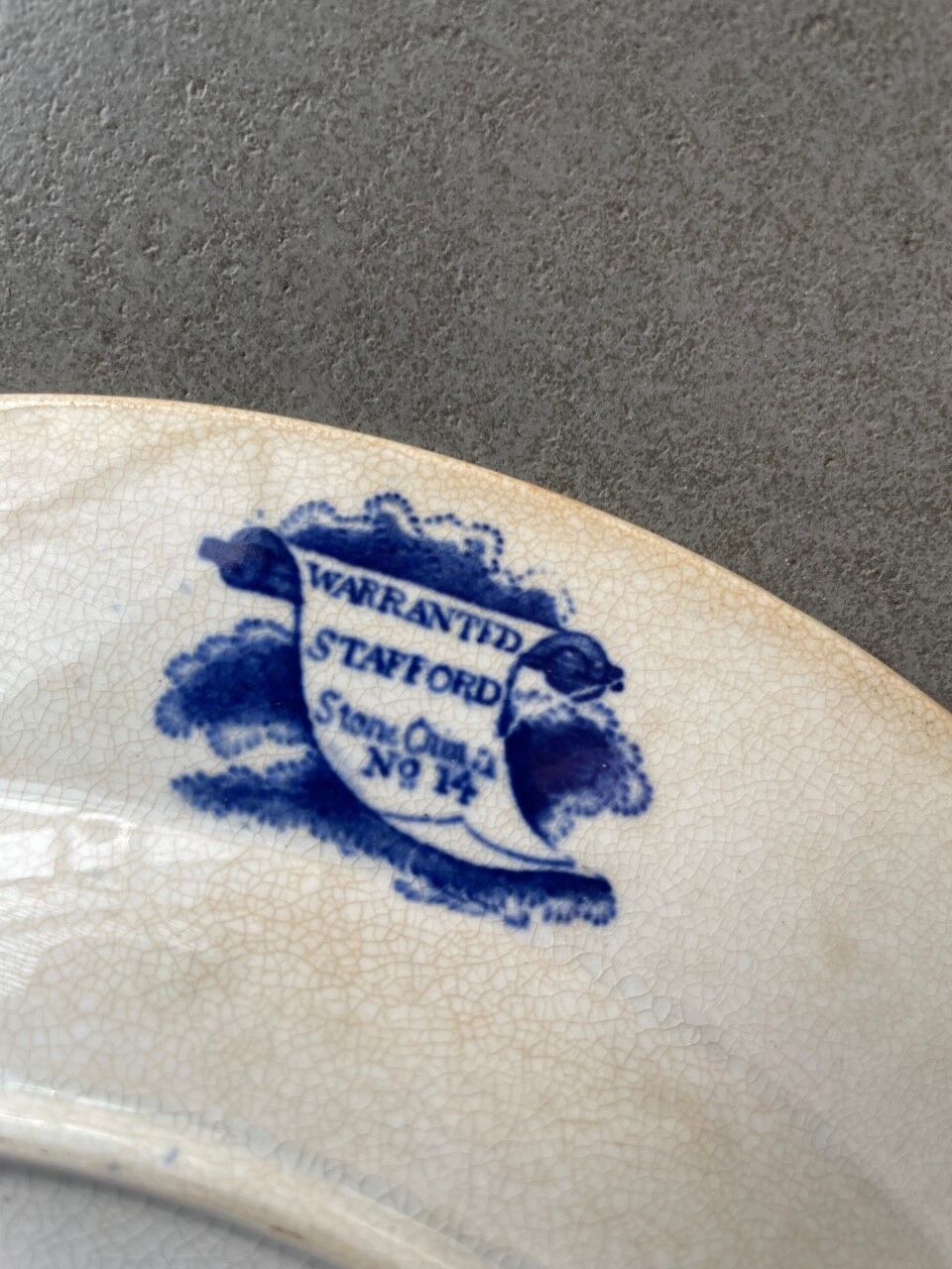 Justified plate China "Old Willow"