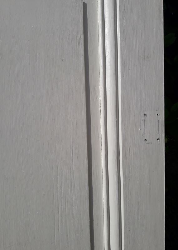Old translucent glazed communication door 82.5x214.2cm (2)