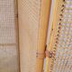 Vintage wicker claustra screen - 1950s