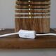 Lampe en bois de chêne sculptée, Dominique Dezen
