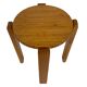 Mid century pinewood stool, 1960s minimalistic design