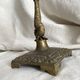 Antique dolphin candlestick from the 19th century, fish candlestick.