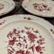 Lot of 5 plates Villeroy - Boch model Frisco red