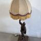 Antique statue lamp "The Hunt Louis XIII" signed LSF