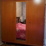Vintage wooden wardrobe