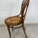 Curved wooden chair