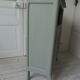 Vintage buffet green of gray, wooden tray