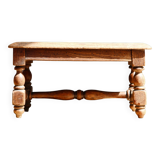 Carved oak footrest
