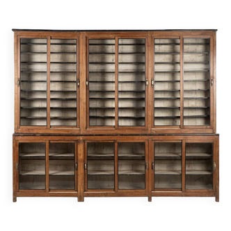 Antique Teak Bookcase with patina