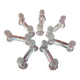 Set of 7 Baccarat Houdon crystal knife holders