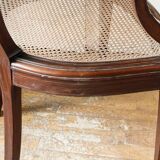 Empire style mahogany caned office chair