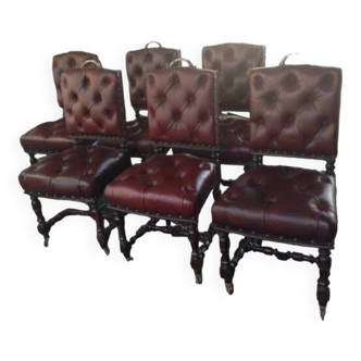 Chaises cuir