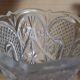 Large vintage pressed glass vase, an impressive and very decorative piece.