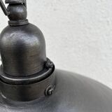 Industrial metal pendant light with mirror