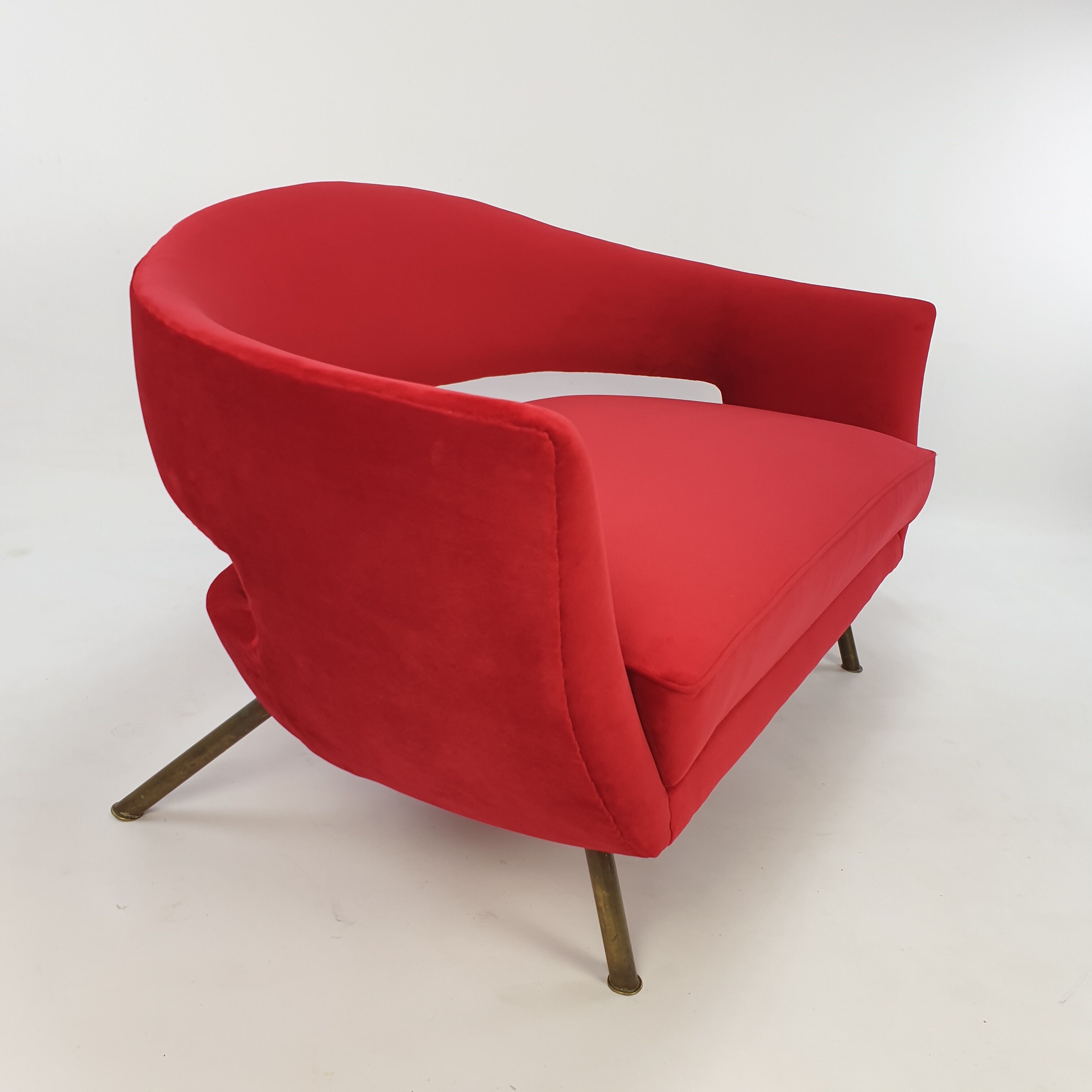 Mid Century Italian Sofa by Lenzi Nello 1954