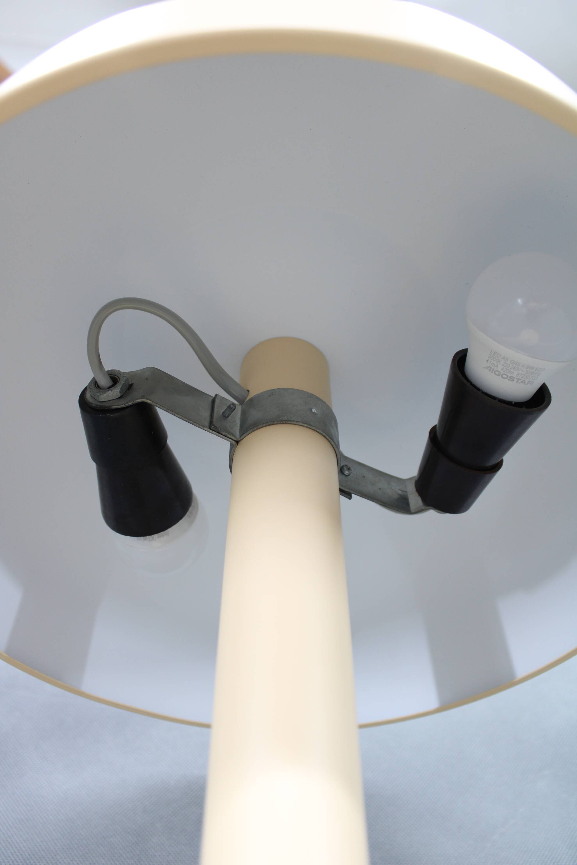 Josef Hurka Napako Mid Century Beige Table Lamp 1970s