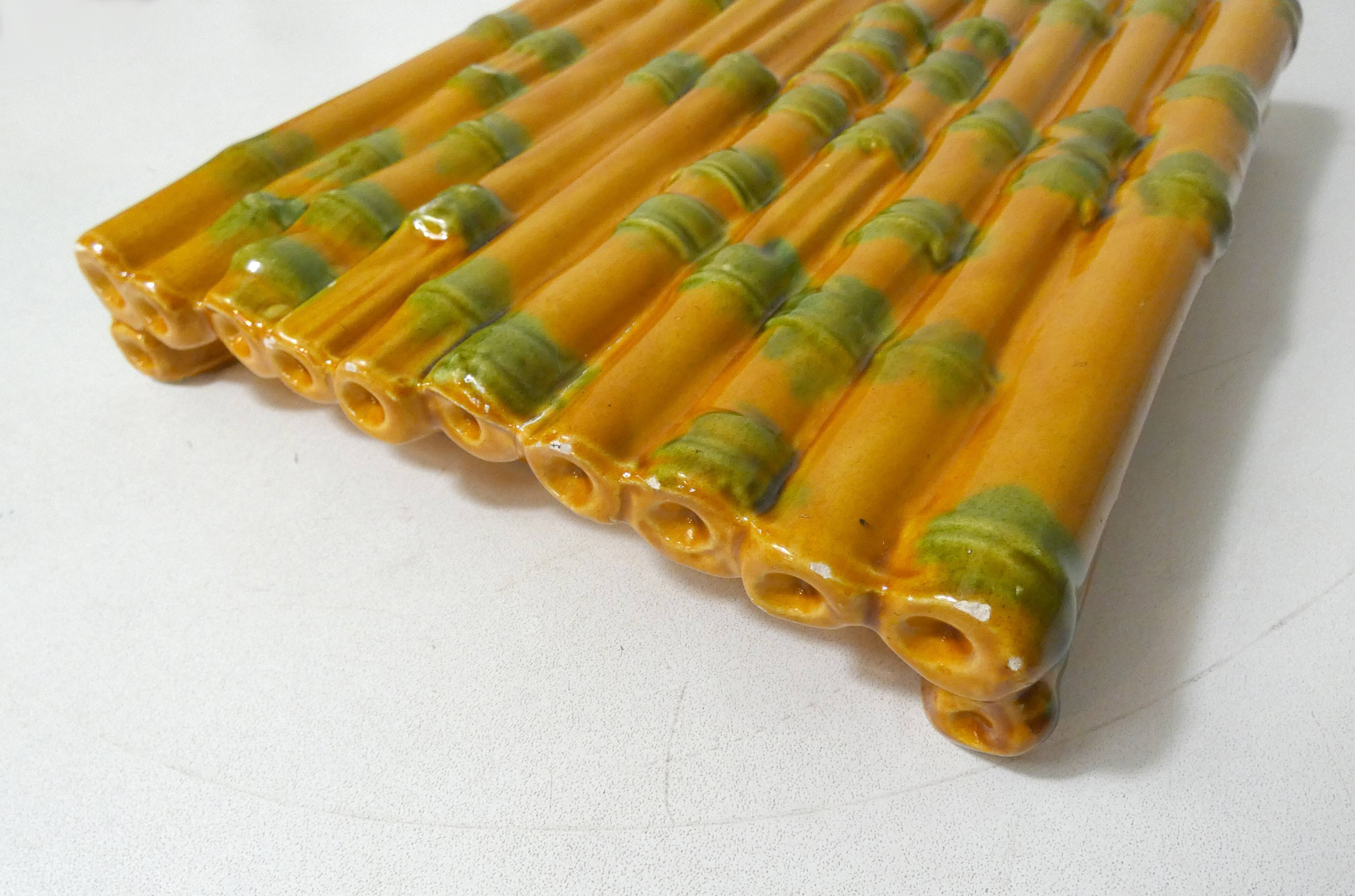 Vintage Vallauris barbotine cheese dish