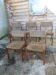 5 chaises vintage années 70 80