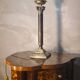 bronze lamp Corinthian column green opaline superb 52x13 cm