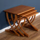 Retro Teak 1960s Nathan Nest Of Three Side Coffee Tables