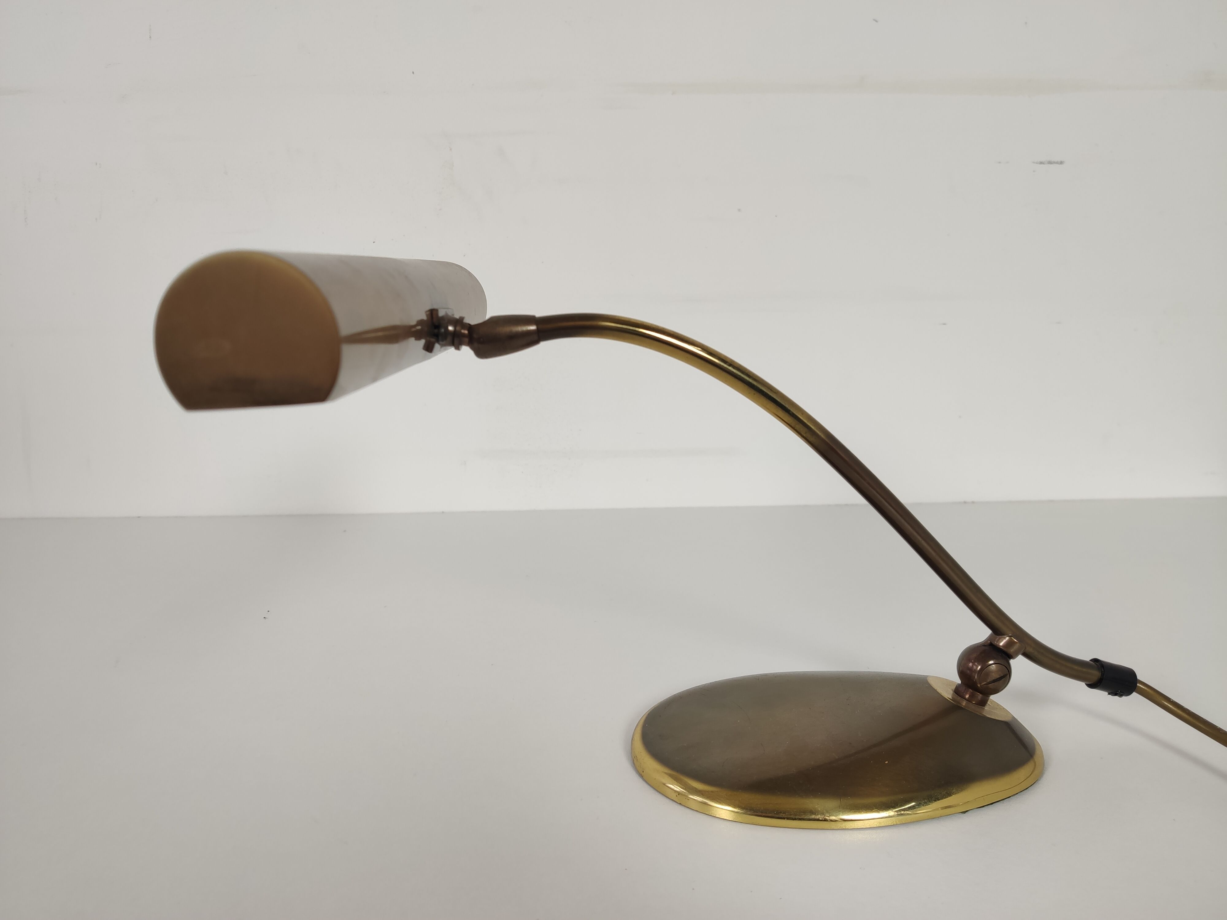 OMI DGBM 50/60s brass desk lamp