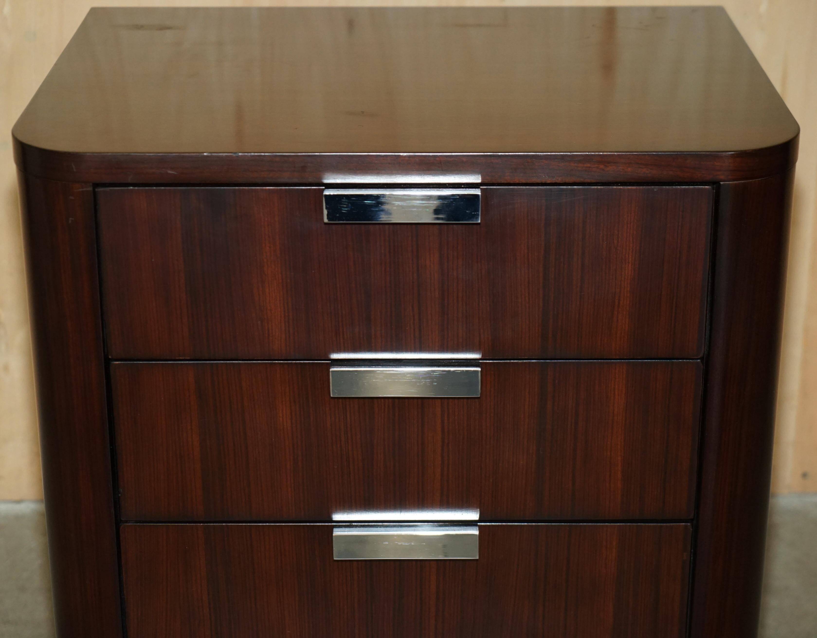 Ralph Lauren Metropolis chest of drawers in American mahogany with built-in power supply