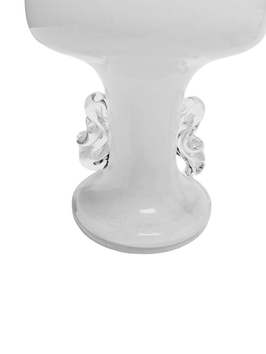 Vintage Polish glass vase from HSG Tarnowiec, 1970s