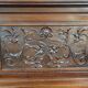 Very large Renaissance style center bed in carved walnut circa 1850