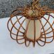 70s rattan pendant light